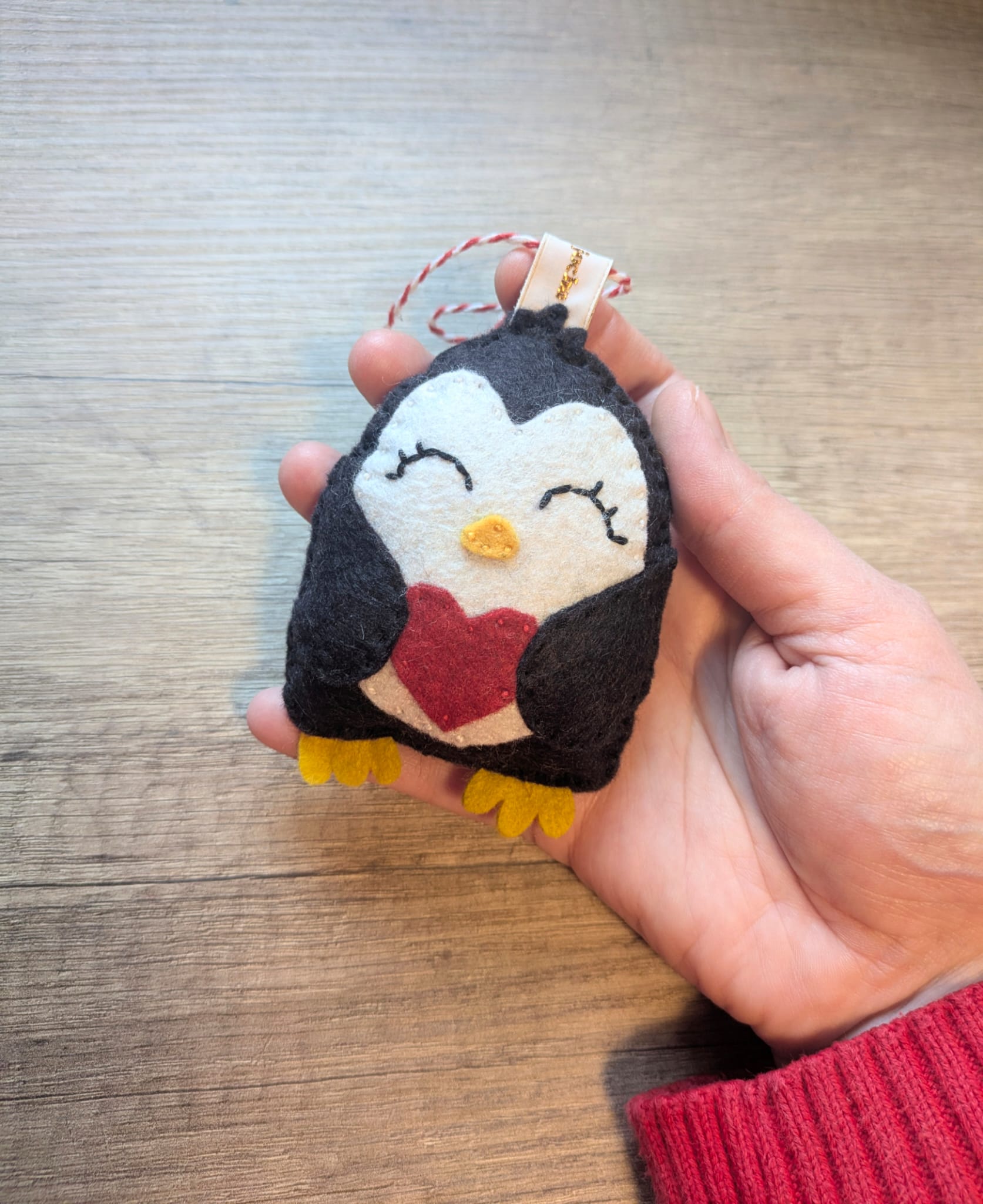 Pingouin coeur cadeau Saint Valentin Atelier Jocha