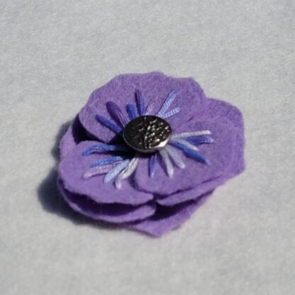 broche fleur mauve atelier jocha