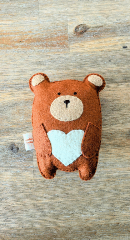 Ourson cœur vanille – Image 7