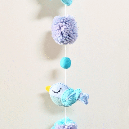 Suspension oiseau création artisanale par l'Atelier Jocha
