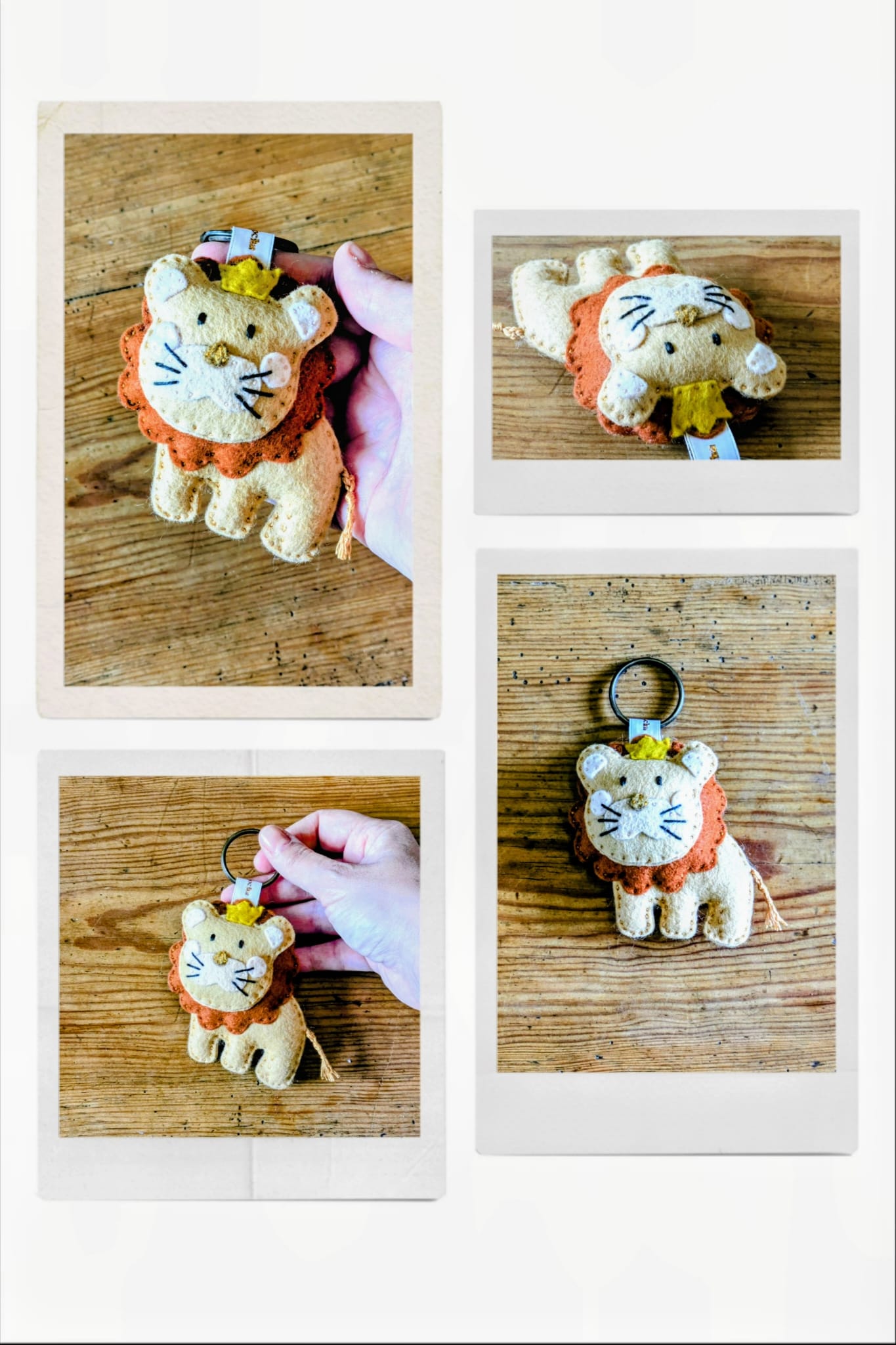Porte-clé lion création personnalisée par l'Atelier Jocha