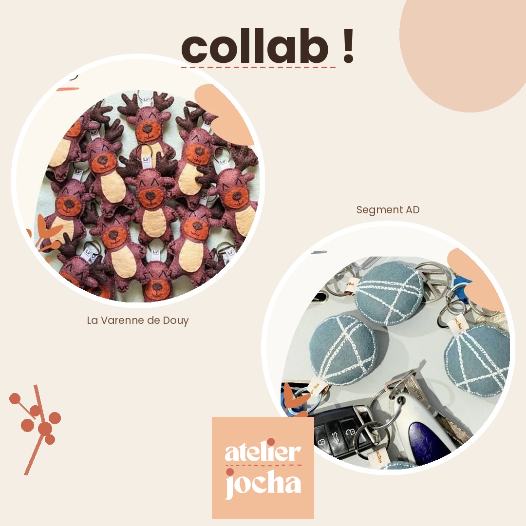 Atelier Jocha crée aussi pour les entreprises : goodies artisanaux et objets décoratifs sur mesure